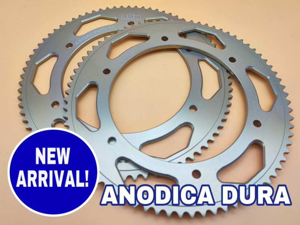 rgmtech CO-219-ER-AD - CORONA in ERGAL 7075 PER KART MONOMARCIA - PASSO 219 - ANODICA DURA